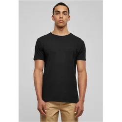 Eco-friendly fitted stretch T-shirt in black