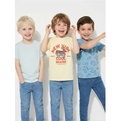 Sinsay - Pamučne majice 3 pack - krem