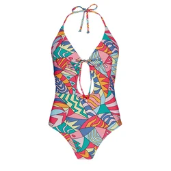 Barts FLINDER HALTER ONE PIECE, ženski kupaći kostim jednodjelni, multikolor 1140