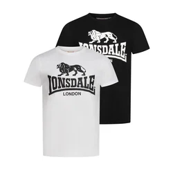 Lonsdale Mens t-shirt regular fit double pack