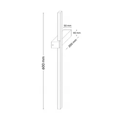 SOLEA 11 ZIDNA LAMPA 10W 3000K CRNA