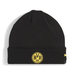 PUMA Borussia Dortmund ftblEssentials Beanie, Sport, Black/Faster Yellow, OSFA