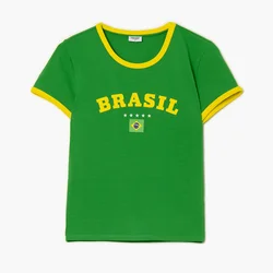 Cropp - Majica s printom - green