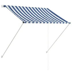 Tenda na uvlačenje 150 x 150 cm plavo-bijela