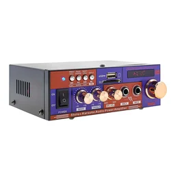 AVIZAR Večfunkcijski stereo avdio ojačevalnik Bluetooth USB SD FM, Vijolična, (5000250550)