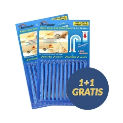 Netscroll 12-delni komplet čistilnih sredstev za odtoke 1+1 GRATIS, SinkSticks