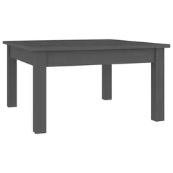 Stolić za kavu sivi 55x55x30 cm od masivne borovine