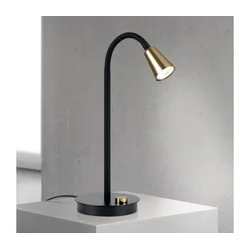 Orion - prigušiva fleksibilna stona lampa DOTTY 1xGU10/10W/230V crna/mesing