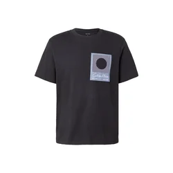 Calvin Klein Majica pastelno lila/črna