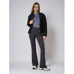 Sinsay - Flare pantalone - tamno siva