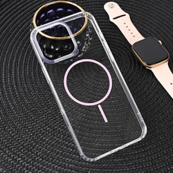 Maska za iPhone 16 Pro Max 6.9 Magsafe Color Line, Svetloroze