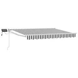 Ručna zlačivna tenda s LED diodama 3,5 x 2,5 m