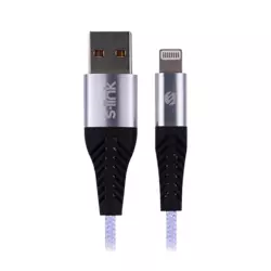 S-LINK Lightning kabl SL-STM55L USB Kabl USB-A Lightning Srebrna
