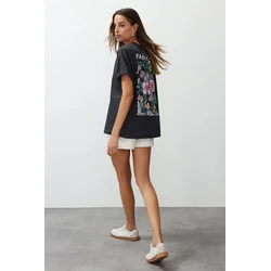 Trendyol Milla Ženska majica TWOSS24TS00183, Antracit