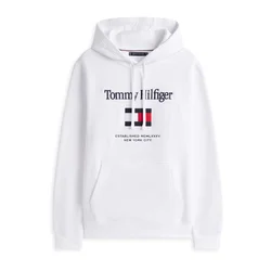 TOMMY HILFIGER Majica mornarska/rdeča/bela