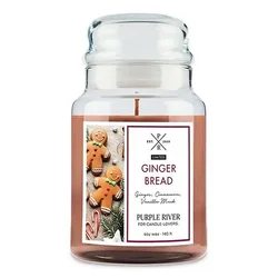 Svíčka ve skleněné dóze Purple River, Perníček, 623 g