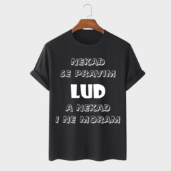 MAFIMI Muška majica Nekad se pravim, Crna