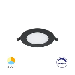 Braytron Ugradni LED panel BRY-SMD-CRP-6W-KRUG-DIMABILNI-4INC-CRNI-3U1