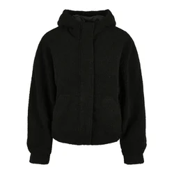 Womens short jacket Sherpa black