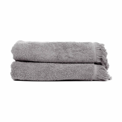 Set s 2 antracit siva ručnika od 100% pamuka Bonami, 70 x 140 cm