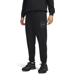 Under Armour RIVAL LW GRAPHIC JOGGER, muške hlače, crna 6014688