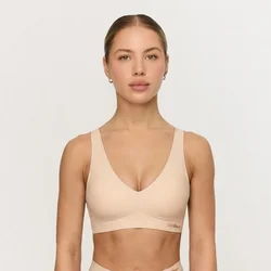 GymBeam Grudnjak Comfy Seamless Beige XS