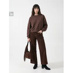 Sinsay - Wide leg somot farmerke - braon