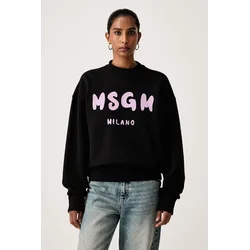 MSGM pulover s kapuco ženski bombažen