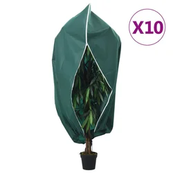 Navlake za biljke od flisa s patentom 10 kom 70 g/m2 1,2x1,8 m