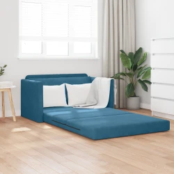 Krevet na razvlačenje Plava 124 x 71 x 78 cm Baršun