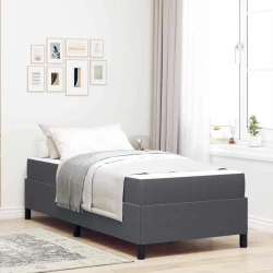 Vidaxl Konstrukcija postelje Drugo Temno siva 90 x 190 cm