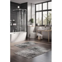 Lessentiel Maison Set prostirki za kupatilo CT-5091, 2 Komada, Siva