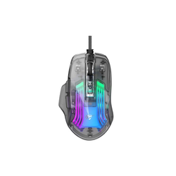 Havit Gaming miš MS1011SE, USB, RGB, Transparent crni
