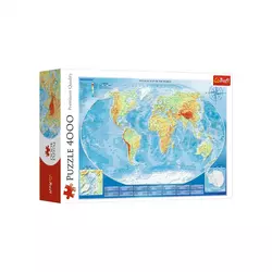 Trefl - Puzzle Great map of the world - 4 000 kosov
