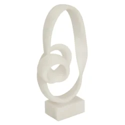 Dekorativna figura Louan 25.5x13x45cm mlečno bela Atmosphera