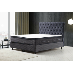 Hanah Home HANAH HOME Sonata Set 160 x 200 - Anthracite dvojna boxspring postelja, (20976013)