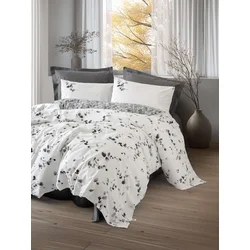 Lessentiel Maison Set posteljina, Elaria 160 x 220 cm, Antracit