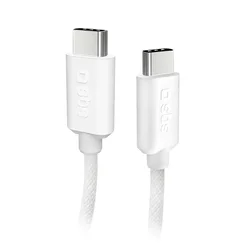 SBS Opleten kabel USB-C 60 W, 1,5 m – siv