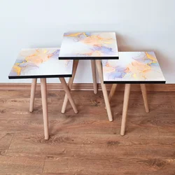 HANAH HOME Set 3 stočića 3Shp176 Multicolor