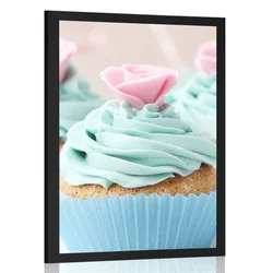 Plakat barvni slastni kolački - 30x45 silver