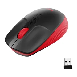 LOGITECH M190 Full-Size Wireless crveni miš (MIS01538)
