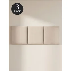 Sinsay - Kvadratni tapacirani paneli 3 pack - nude