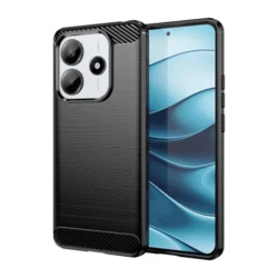 Maska za telefon Silicone Defender za Xiaomi Redmi Note 14 4G, EU, Crna