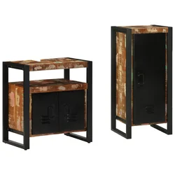 Set namještaja za kupaonicu 2 pcs Čvrsto drvo iz reciklaže