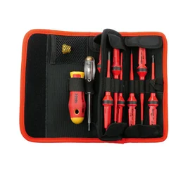 Felo set dielektrični alata Belt Bag E-Smart slim VDE SL/PH/PZ/TX 12 kom ( 06381204 )