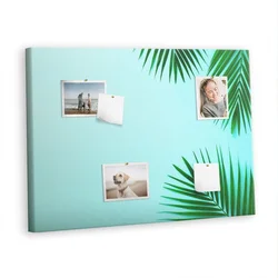 tulup.si Plošča iz plute Palm okvir 100x70 cm Kovinski zatiči