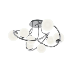 Wofi 9014-807 - LED plafonski luster NANCY 8xG9/3,5W/230V sjajni hrom