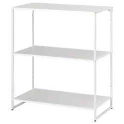 JOSTEIN Spojene police, unutra/spolja/metal bela, 81x40x90 cm