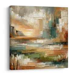 Slika barve sončnega zahoda - 30x30