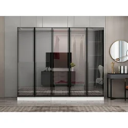 Hanah Home ormar sa reflektujućim staklom Nisa 20639, 225 cm, beli